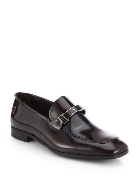 prada men's dress shoes brown|men's Prada shoes size 14.